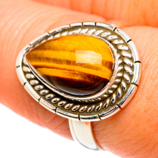 Tiger Eye Rings handcrafted by Ana Silver Co - RING84320