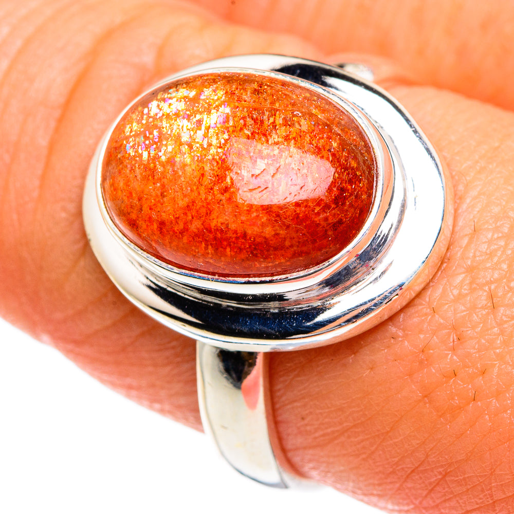 Sunstone Rings handcrafted by Ana Silver Co - RING84322