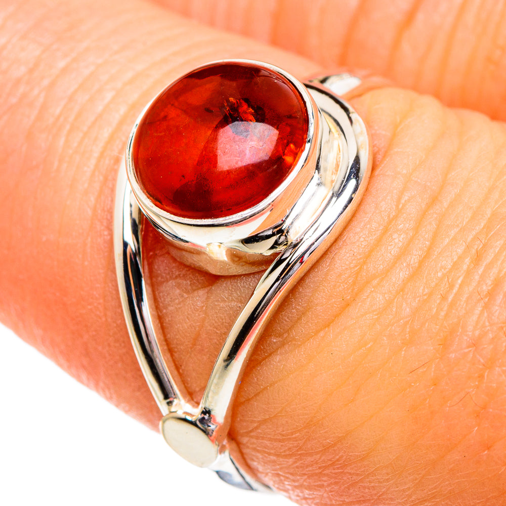 Baltic Amber Rings handcrafted by Ana Silver Co - RING84323