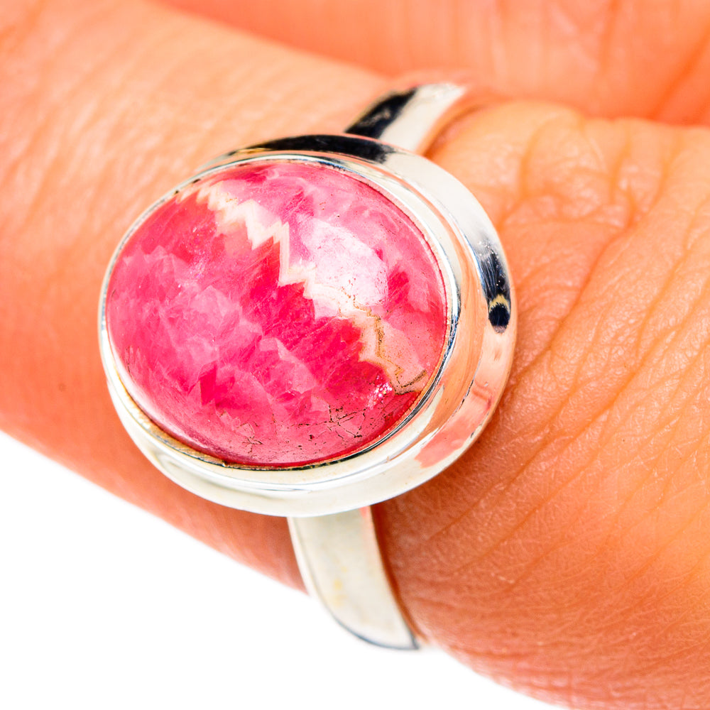 Rhodochrosite Rings handcrafted by Ana Silver Co - RING84326