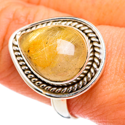 Rutilated Quartz Rings handcrafted by Ana Silver Co - RING84332