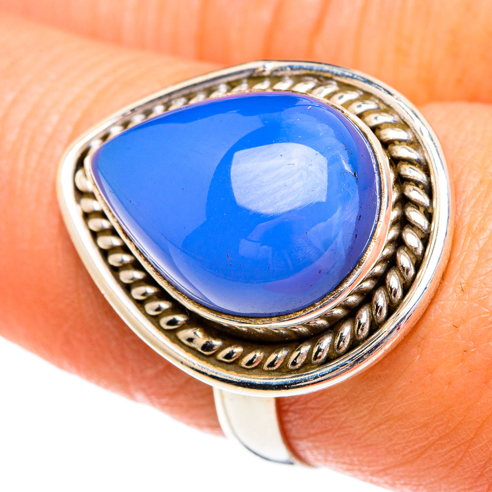 Chalcedony Rings handcrafted by Ana Silver Co - RING84346