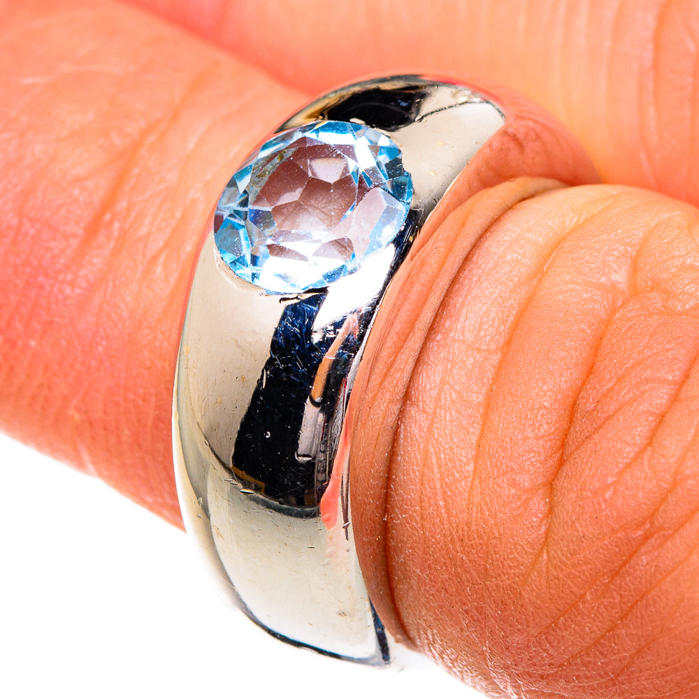 Blue Topaz Rings handcrafted by Ana Silver Co - RING84347