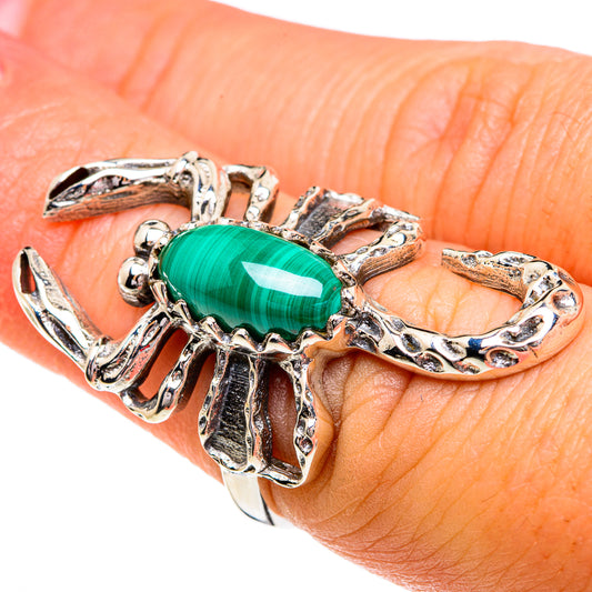 Malachite Rings handcrafted by Ana Silver Co - RING84353