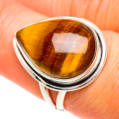 Tiger Eye Rings handcrafted by Ana Silver Co - RING84359