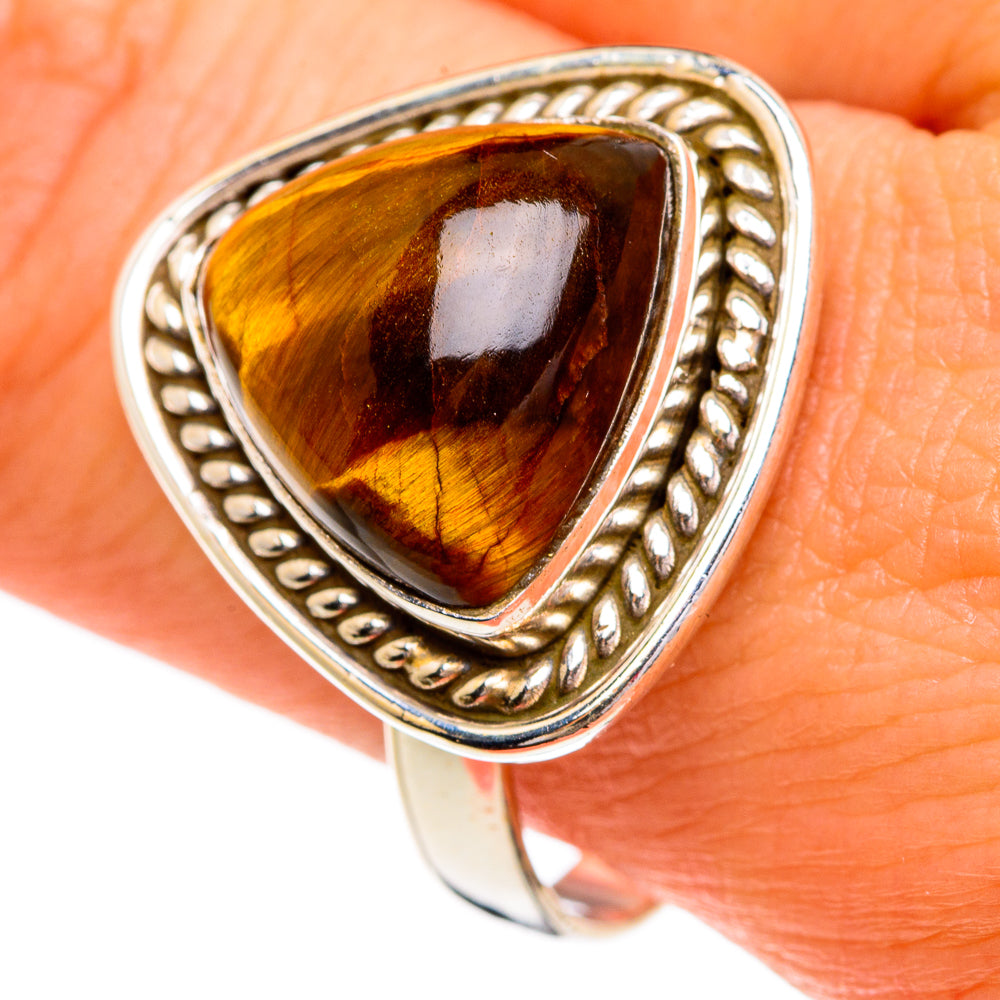 Tiger Eye Rings handcrafted by Ana Silver Co - RING84361