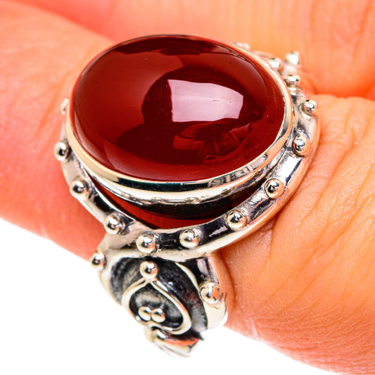 Red Onyx Rings handcrafted by Ana Silver Co - RING84365