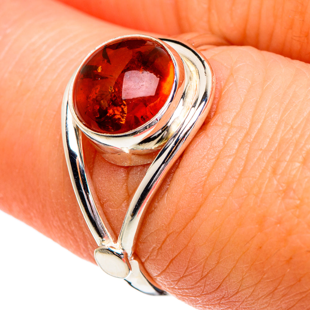 Baltic Amber Rings handcrafted by Ana Silver Co - RING84366