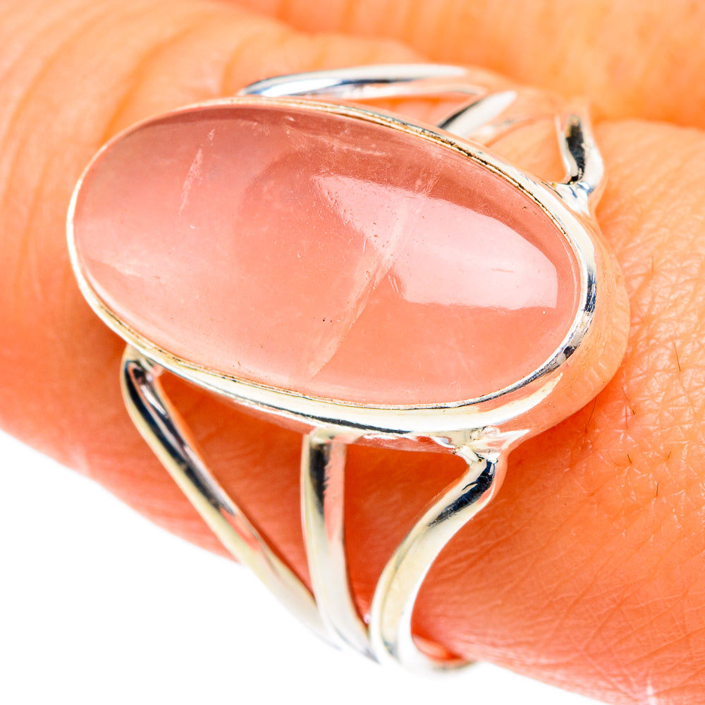 Rose Quartz Rings handcrafted by Ana Silver Co - RING84370