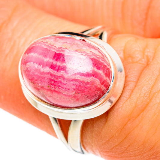 Rhodochrosite Rings handcrafted by Ana Silver Co - RING84371