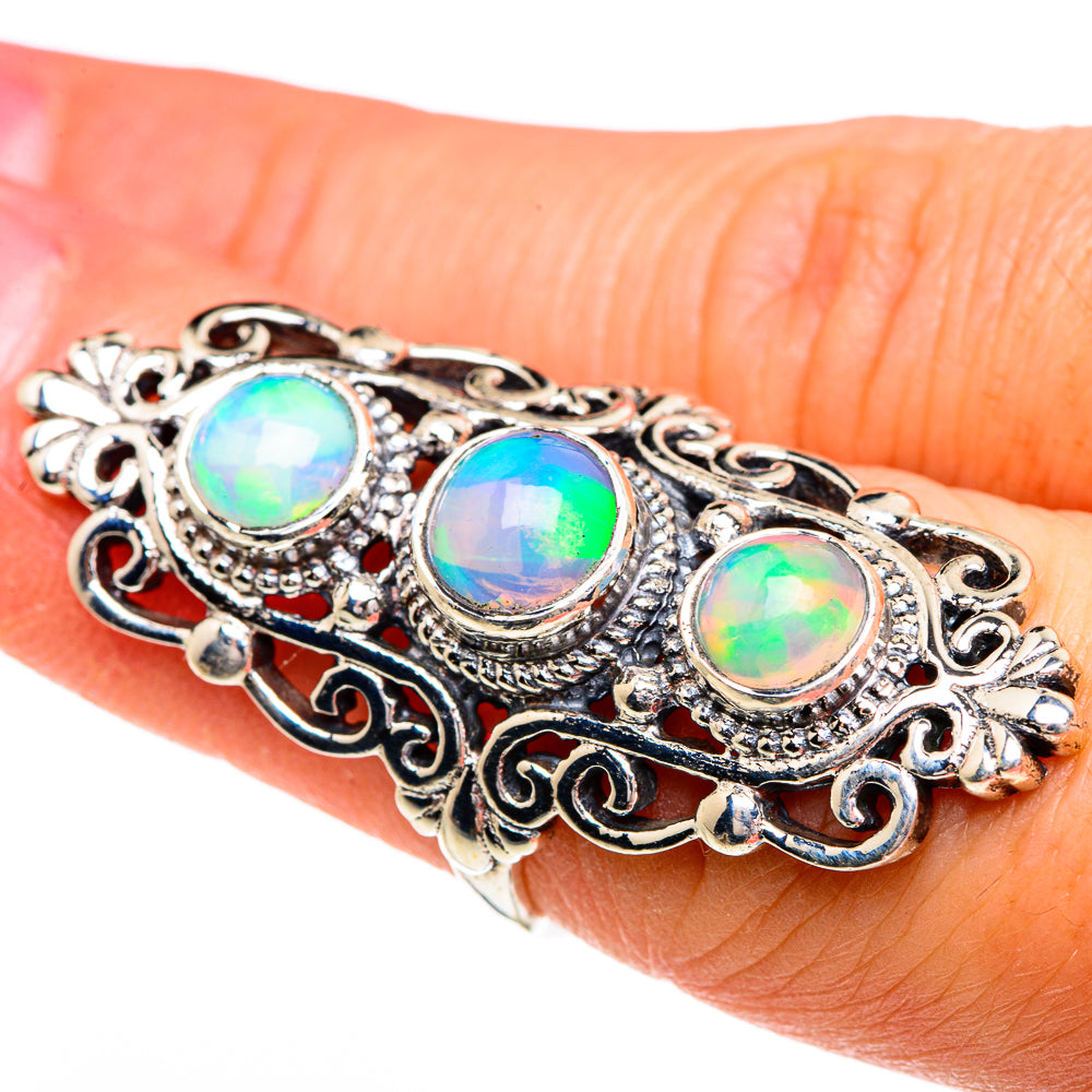 Ethiopian Opal Rings handcrafted by Ana Silver Co - RING84383
