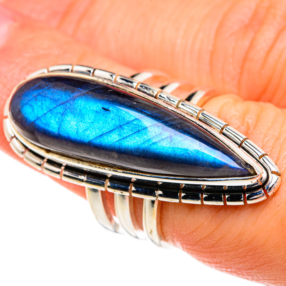 Labradorite Rings handcrafted by Ana Silver Co - RING84388