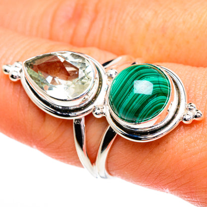 Malachite Rings handcrafted by Ana Silver Co - RING84390