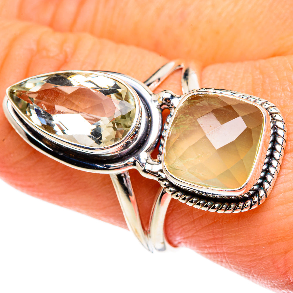 Prehnite Rings handcrafted by Ana Silver Co - RING84391