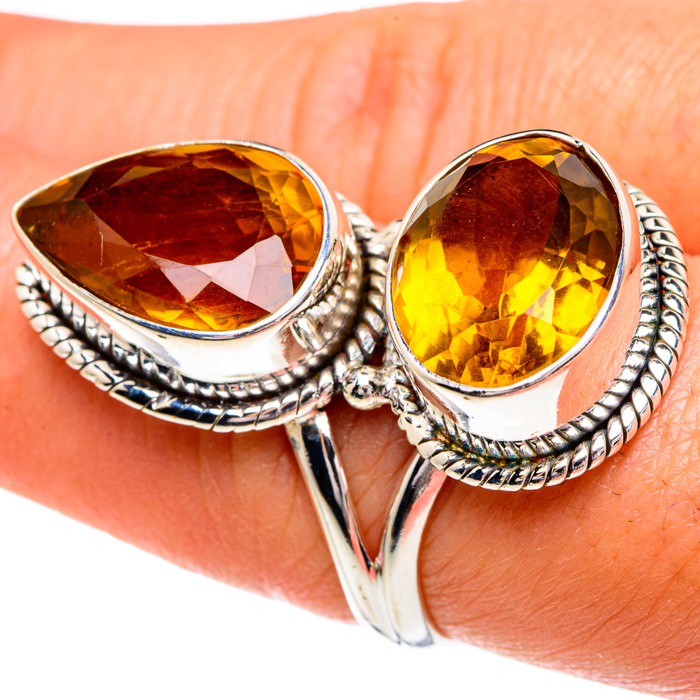 Mandarin Citrine Rings handcrafted by Ana Silver Co - RING84396
