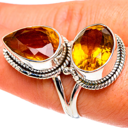 Mandarin Citrine Rings handcrafted by Ana Silver Co - RING84396
