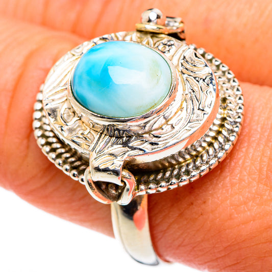 Larimar Rings handcrafted by Ana Silver Co - RING84408