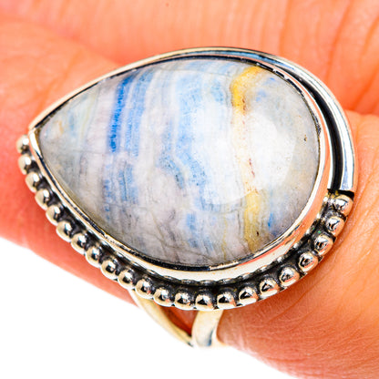 Blue Scheelite Rings handcrafted by Ana Silver Co - RING84414