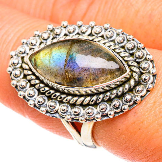 Labradorite Rings handcrafted by Ana Silver Co - RING84415