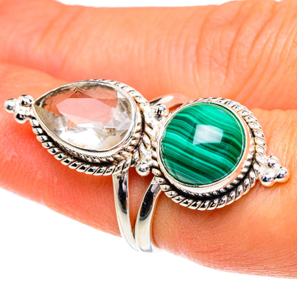 Malachite Rings handcrafted by Ana Silver Co - RING84418