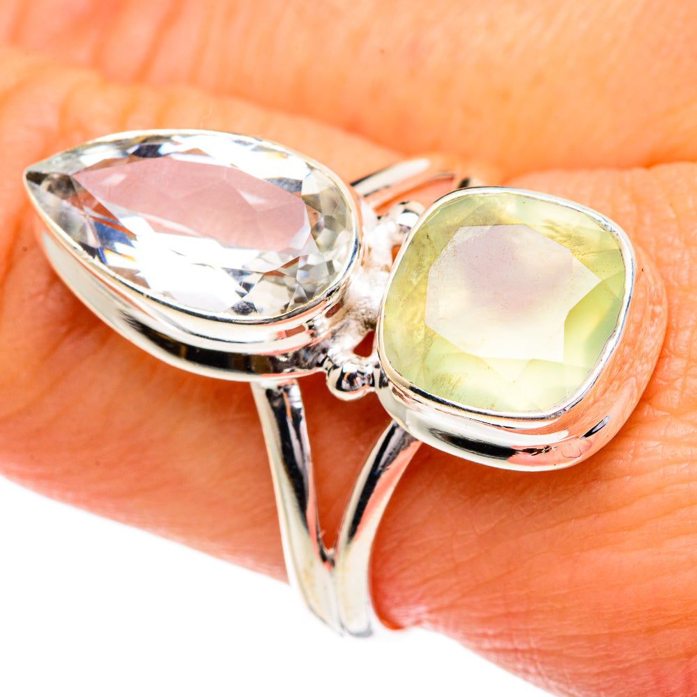Prehnite Rings handcrafted by Ana Silver Co - RING84419