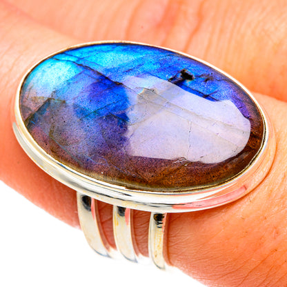 Labradorite Rings handcrafted by Ana Silver Co - RING84434