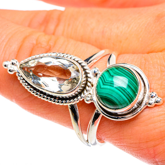 Malachite Rings handcrafted by Ana Silver Co - RING84439