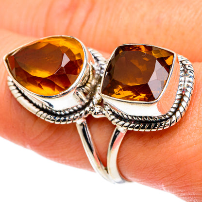 Mandarin Citrine Rings handcrafted by Ana Silver Co - RING84442