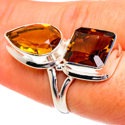 Mandarin Citrine Rings handcrafted by Ana Silver Co - RING84443
