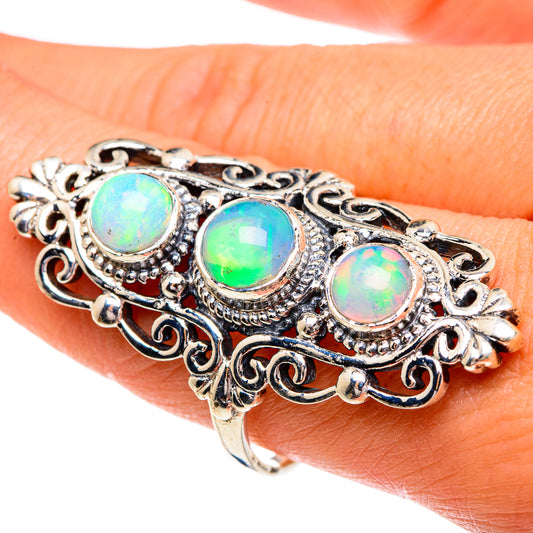 Ethiopian Opal Rings handcrafted by Ana Silver Co - RING84445
