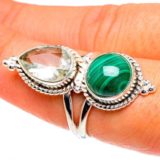 Malachite Rings handcrafted by Ana Silver Co - RING84452
