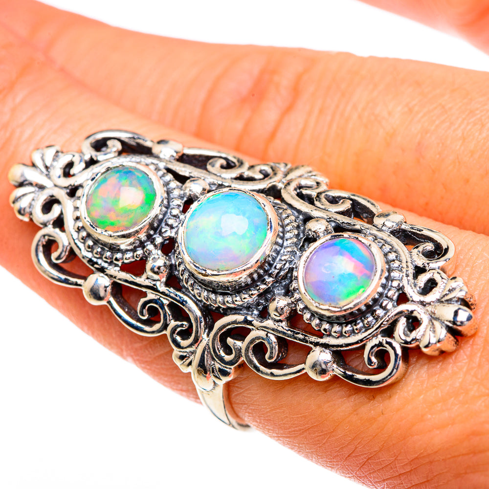Ethiopian Opal Rings handcrafted by Ana Silver Co - RING84456
