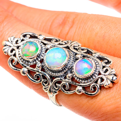 Ethiopian Opal Rings handcrafted by Ana Silver Co - RING84456