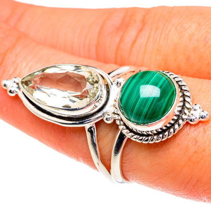 Malachite Rings handcrafted by Ana Silver Co - RING84459