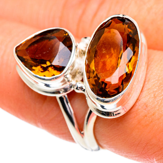 Mandarin Citrine Rings handcrafted by Ana Silver Co - RING84461