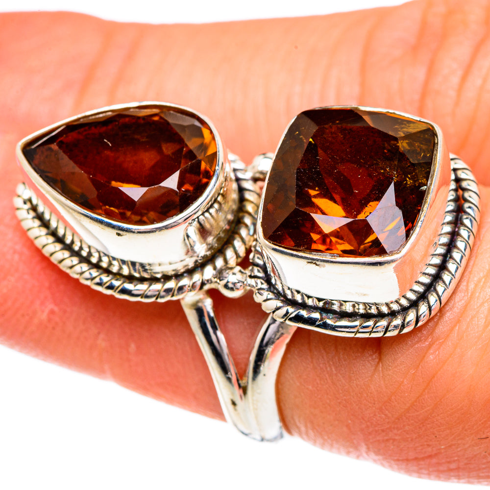 Mandarin Citrine Rings handcrafted by Ana Silver Co - RING84462
