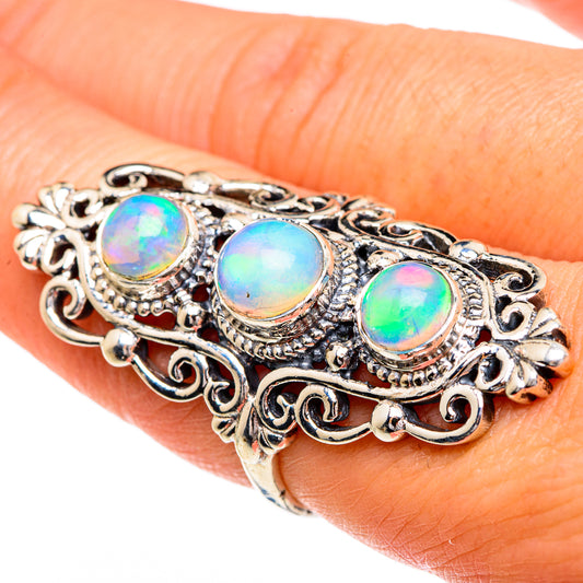 Ethiopian Opal Rings handcrafted by Ana Silver Co - RING84464