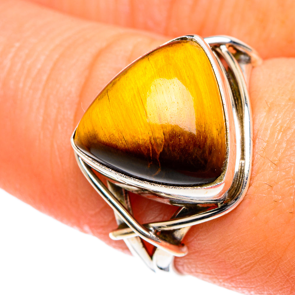 Tiger Eye Rings handcrafted by Ana Silver Co - RING84487