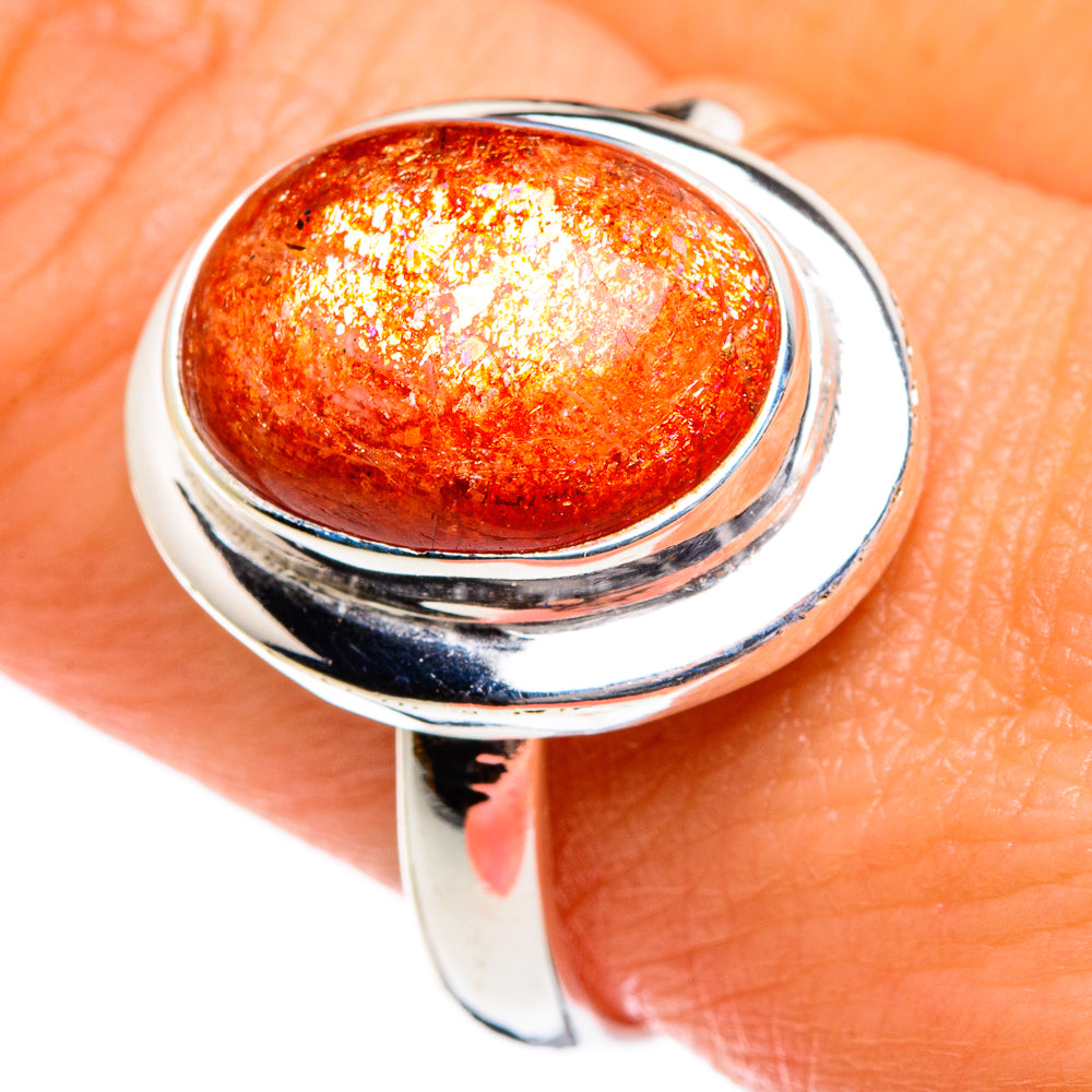 Sunstone Rings handcrafted by Ana Silver Co - RING84491