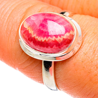 Rhodochrosite Rings handcrafted by Ana Silver Co - RING84493
