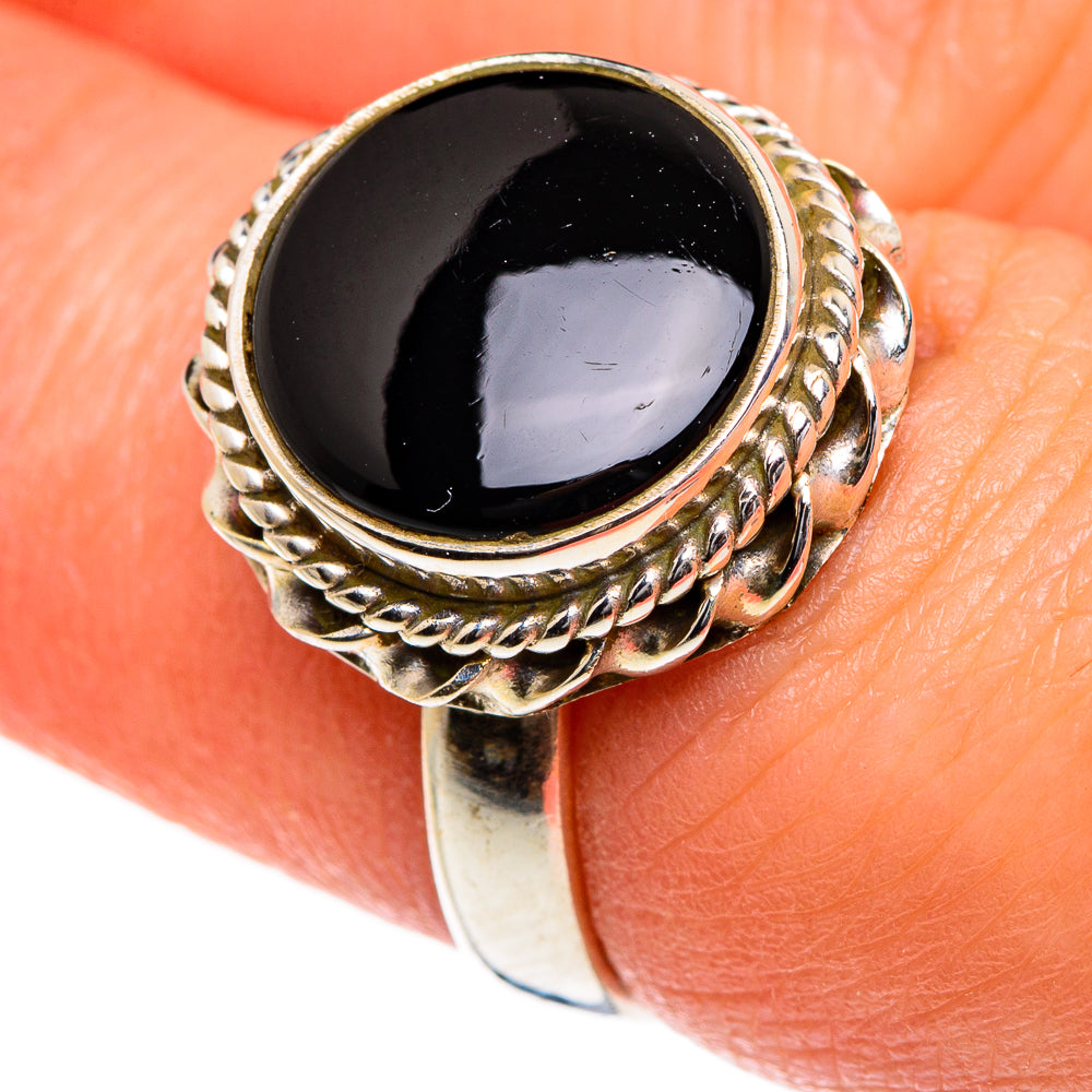 Black Onyx Rings handcrafted by Ana Silver Co - RING84499