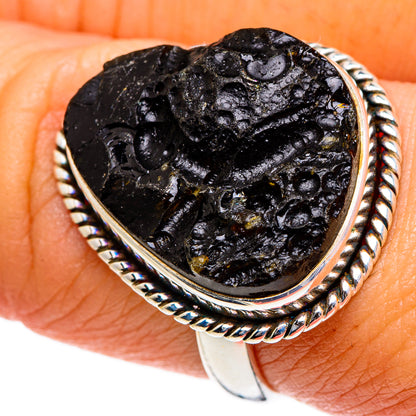 Tektite Rings handcrafted by Ana Silver Co - RING84500