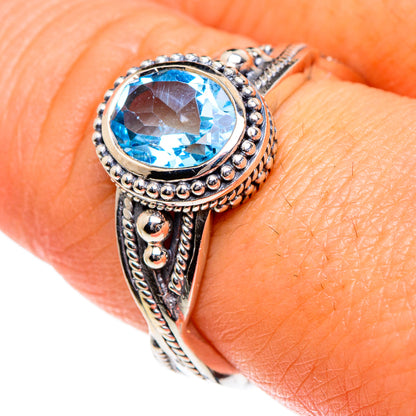 Blue Topaz Rings handcrafted by Ana Silver Co - RING84512