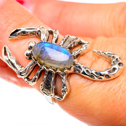 Labradorite Rings handcrafted by Ana Silver Co - RING84515