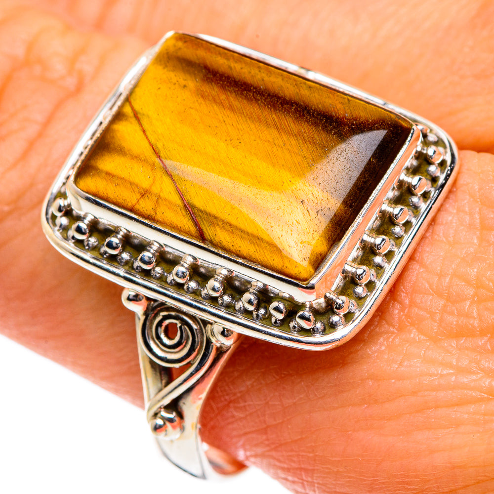 Tiger Eye Rings handcrafted by Ana Silver Co - RING84520