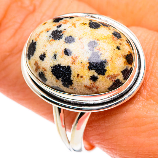 Dalmatian Jasper Rings handcrafted by Ana Silver Co - RING84521