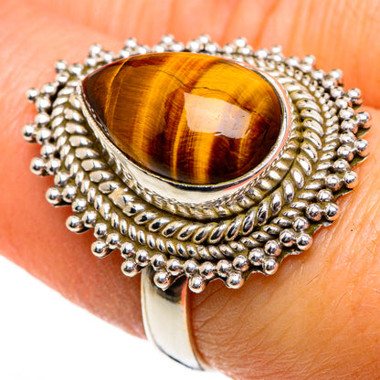 Tiger Eye Rings handcrafted by Ana Silver Co - RING84523