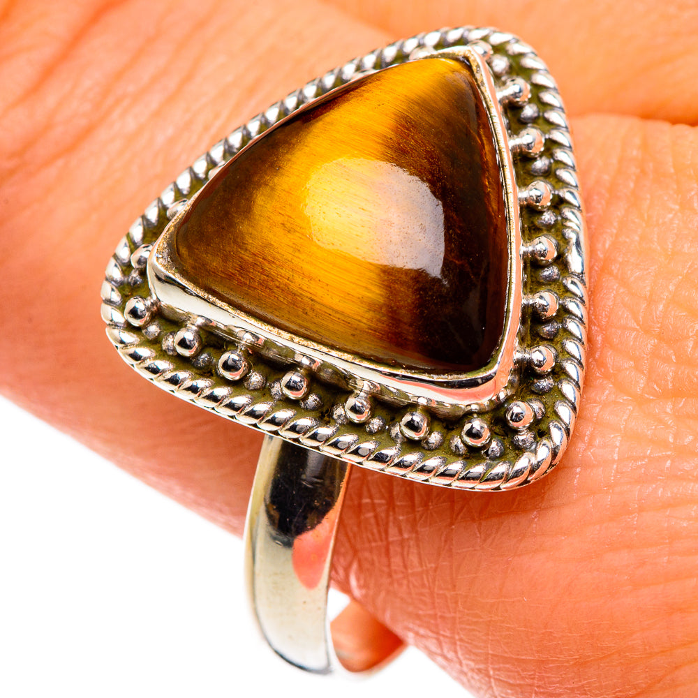 Tiger Eye Rings handcrafted by Ana Silver Co - RING84524