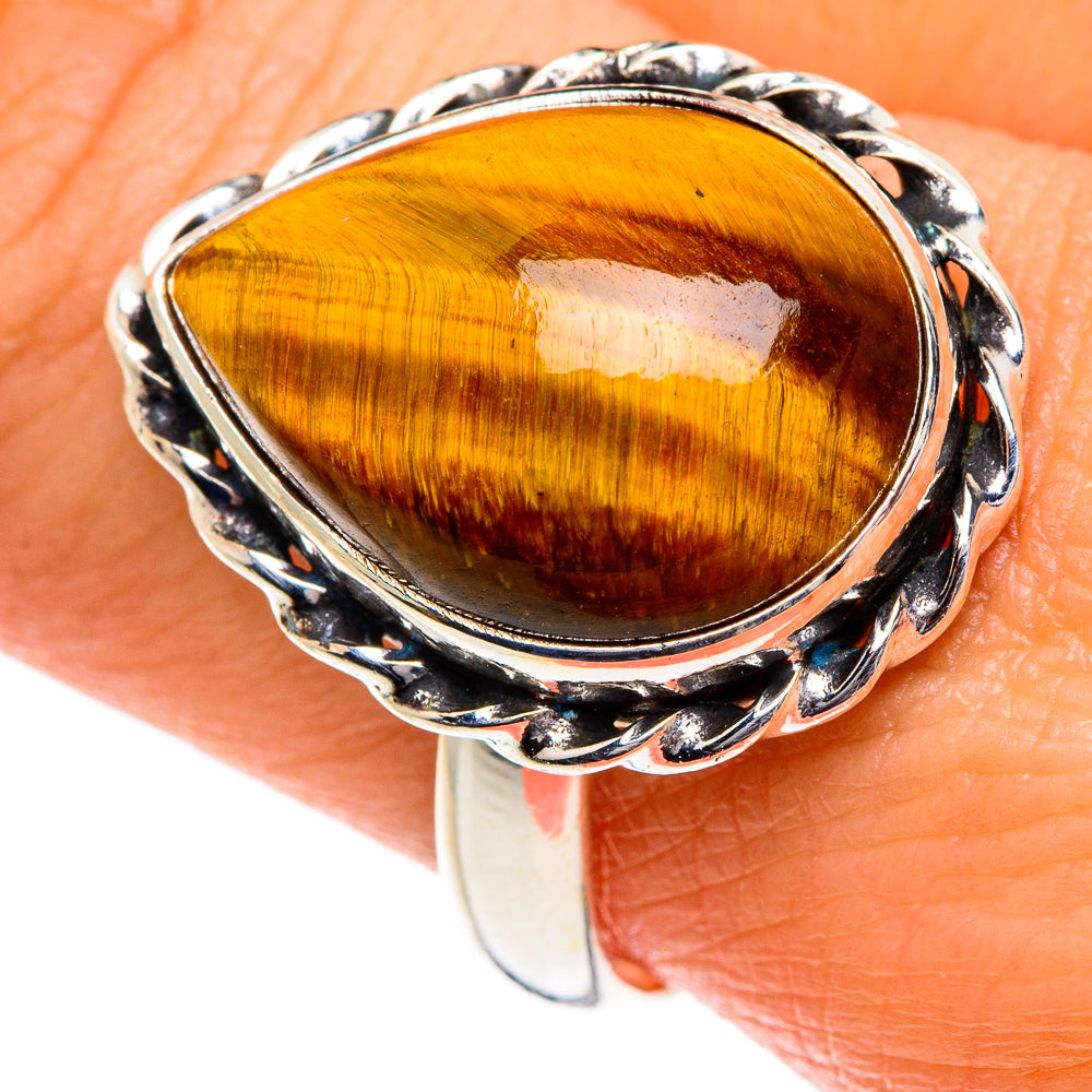 Tiger Eye Rings handcrafted by Ana Silver Co - RING84525
