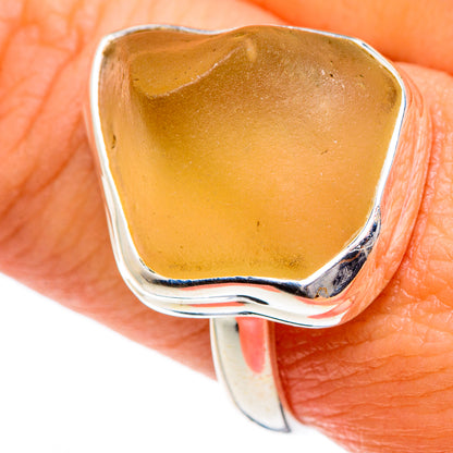 Libyan Glass Rings handcrafted by Ana Silver Co - RING84526